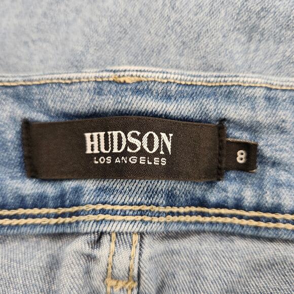 Hudson Women's Straight Leg Jeans Flap Pocket Size 8 Stretch - Picture 5 of 10